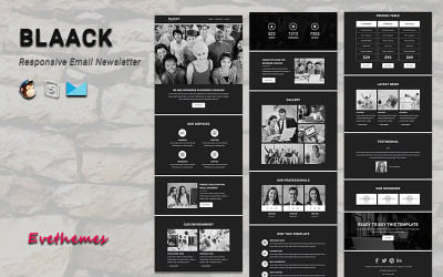 Black - Responsive Email Newsletter Template