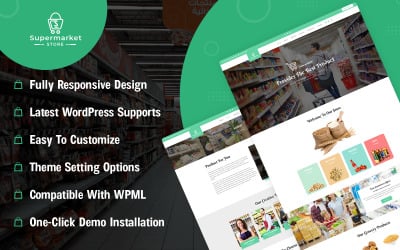 Supermarket Store WooCommerce Theme With AI Content Generator