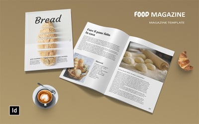 面包-杂志模板