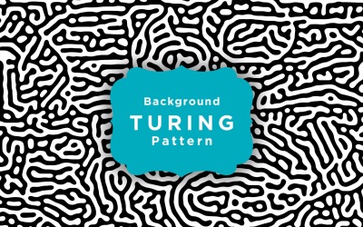 Šablona pozadí Turingova difuzního bludiště