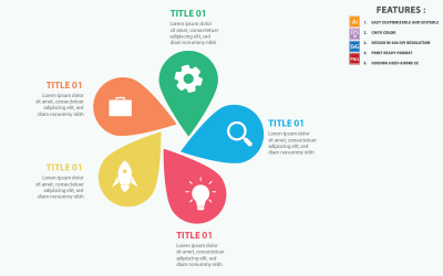 Corporate  Vector Infographic Template