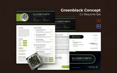 Greenblack Concept CV Resume
