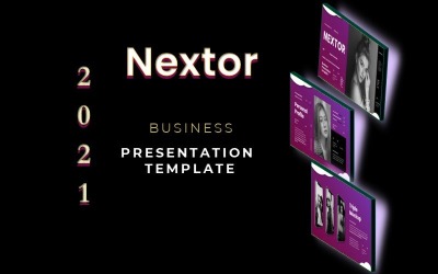 Nextor - Obchodní prezentace PowerPoint šablony