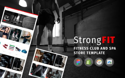 StrongFit -健身俱乐部购物主题为美容水疗沙龙和健康中心