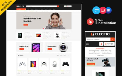 Electic - Electronics and Mega Shop Багатоцільовий магазин OpenCart Responsive