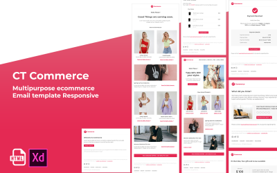 CT Commerce - 多用途 ecommerce responsive Email 通讯模板