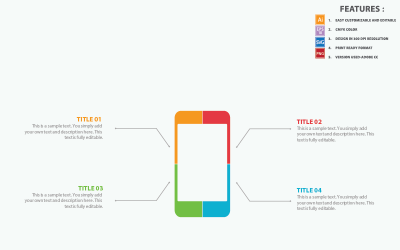 Chytrý telefon Infographic šablona