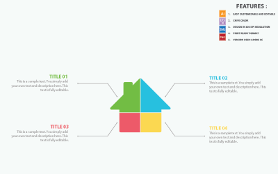 Haus-Infografik-Vorlage