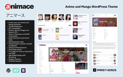 ANIMACE - Anime and Manga WordPress Theme + RTL