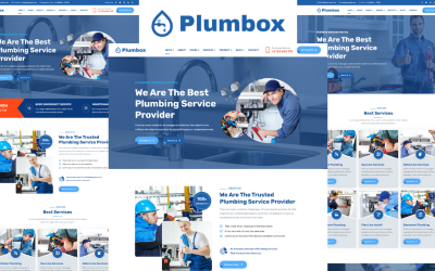 Plumbox - Modello HTML5 per servizi idraulici