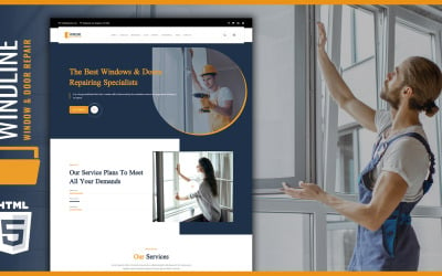 Windline Handy Repair Man一个着陆页模板