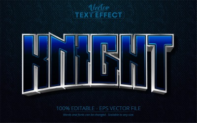 Knight - upravitelný textový efekt, styl písma, grafické ilustrace
