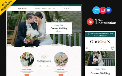 Grooms - Wedding Shop, Clothes, Accessories OpenCart Theme