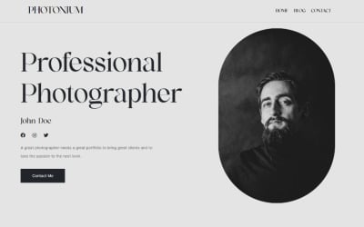 Photonium - Photographer Elementor Wordpress Theme