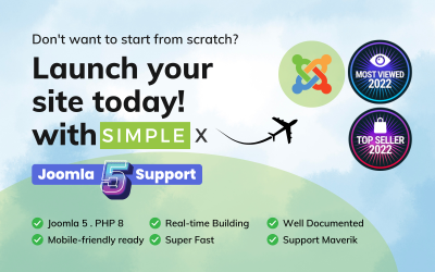 SimpleX是Joomla的多用途模板。