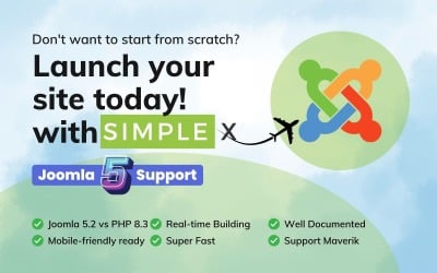 SimpleX - Modello Joomla multiuso