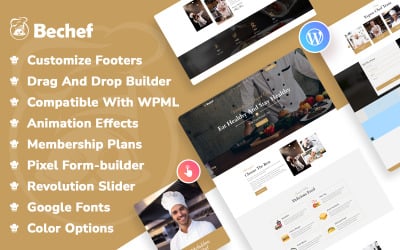 Bechef - Theme for Food Recipe Bloggers &amp;amp;Chefs WordPress Theme