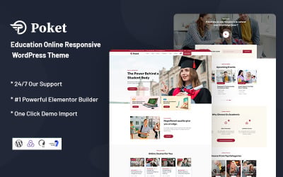 Poket -  Education Online Responsive WordPress Theme