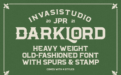 Darklord Family - Display Font