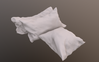 枕头套件舒适3D模型