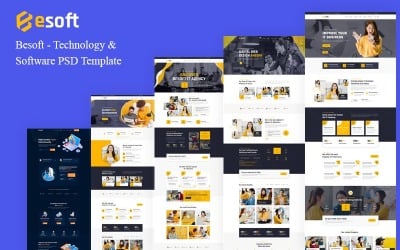 Besoft IT Solution Business Service &amp;amp; Multipurpose PSD Template