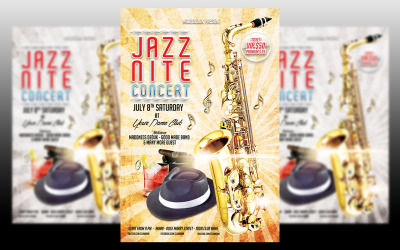 Jazz Nite Concert Flyer Mall