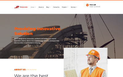 Koncrete - Construction Elementor Template 包