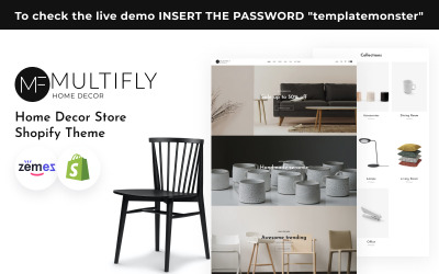 Multifly Design d&室内装饰用Shopify主题