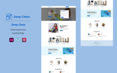 Deep Clean Ready to Use Elementor Landing Page Template