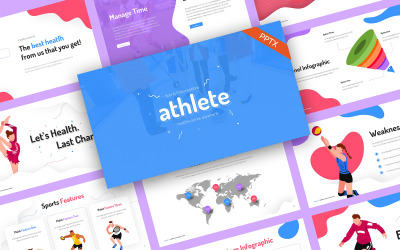 Modèle PowerPoint de sports olympiques d&amp;#39;athlètes