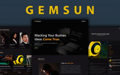 Gemsun - HTML-sjabloon voor creatieve portfolio