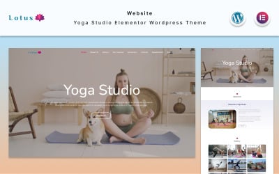 Lotus - Motyw WordPress na stronie Yoga Studio Elementor