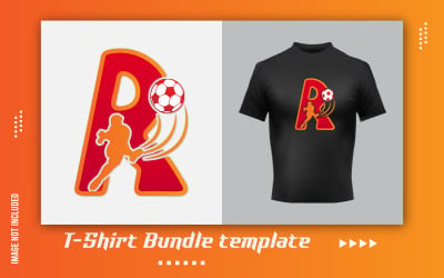 Modern cr7 print-ready t-shirt sticker