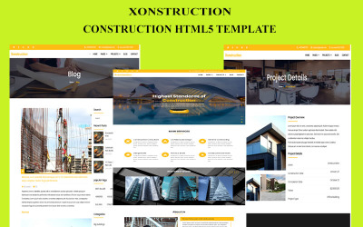 Xonstruction-Construction HTML шаблон
