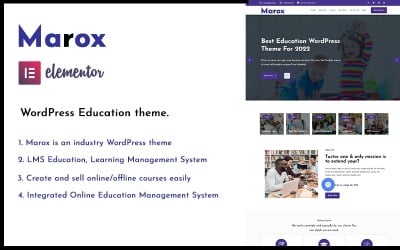 Marox -学术和教育LMS WordPress主题