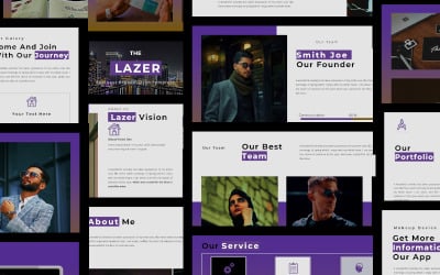LAZER -创意谷歌幻灯片模板