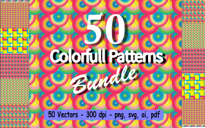 50 Colorfull Patterns Bundle