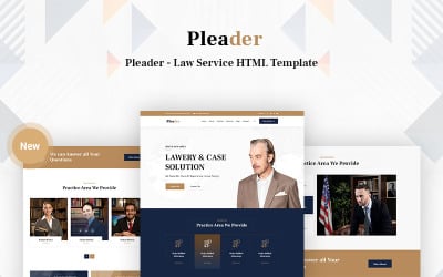 辩护律师-法律服务网站模板