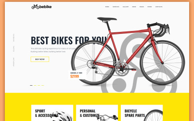 Bebike - HTML-sjabloon voor sportfietswinkel