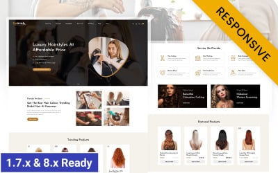 Hairclue - Friseursalon, Geschäft für Erweiterungen und Perücken Prestashop Responsive Theme