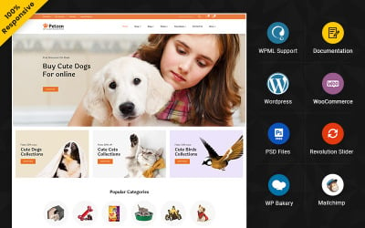 Petzen - 宠物 Food and Animal Food Woocommerce Responsive Store