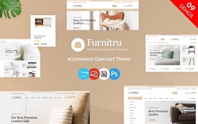 Furnitru - Loja de Móveis e Moda Multiuso OpenCart Tema