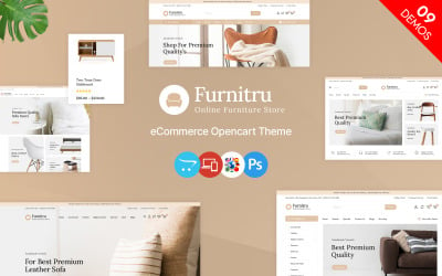 Furnitru - Möbelaffär och Fashion Multipurpose OpenCart Theme