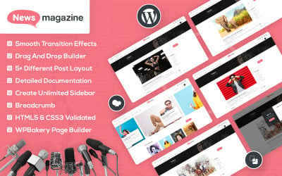 Nachrichten &amp;amp; Magazin - Fotografie Blog WordPress Theme