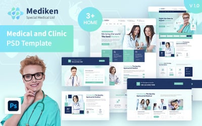 Mediken Medical &amp;amp; 医院PSD模板