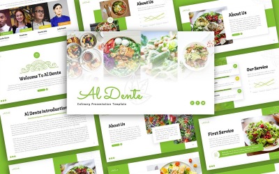 Al Dente Culinary Multipurpose PowerPoint prezentační šablona