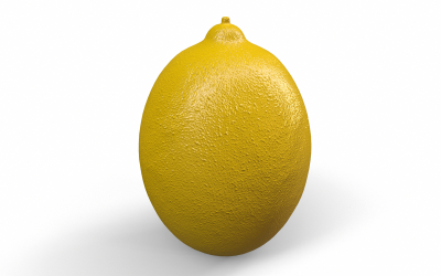Lemon GameReady Lågpoly 3D-modell