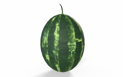 Wassermelone Low-Poly-3D-Modell