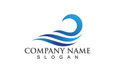 Wave Water Logo Vector Nature 5