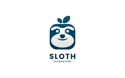 Sloth semplice mascotte Logo Design